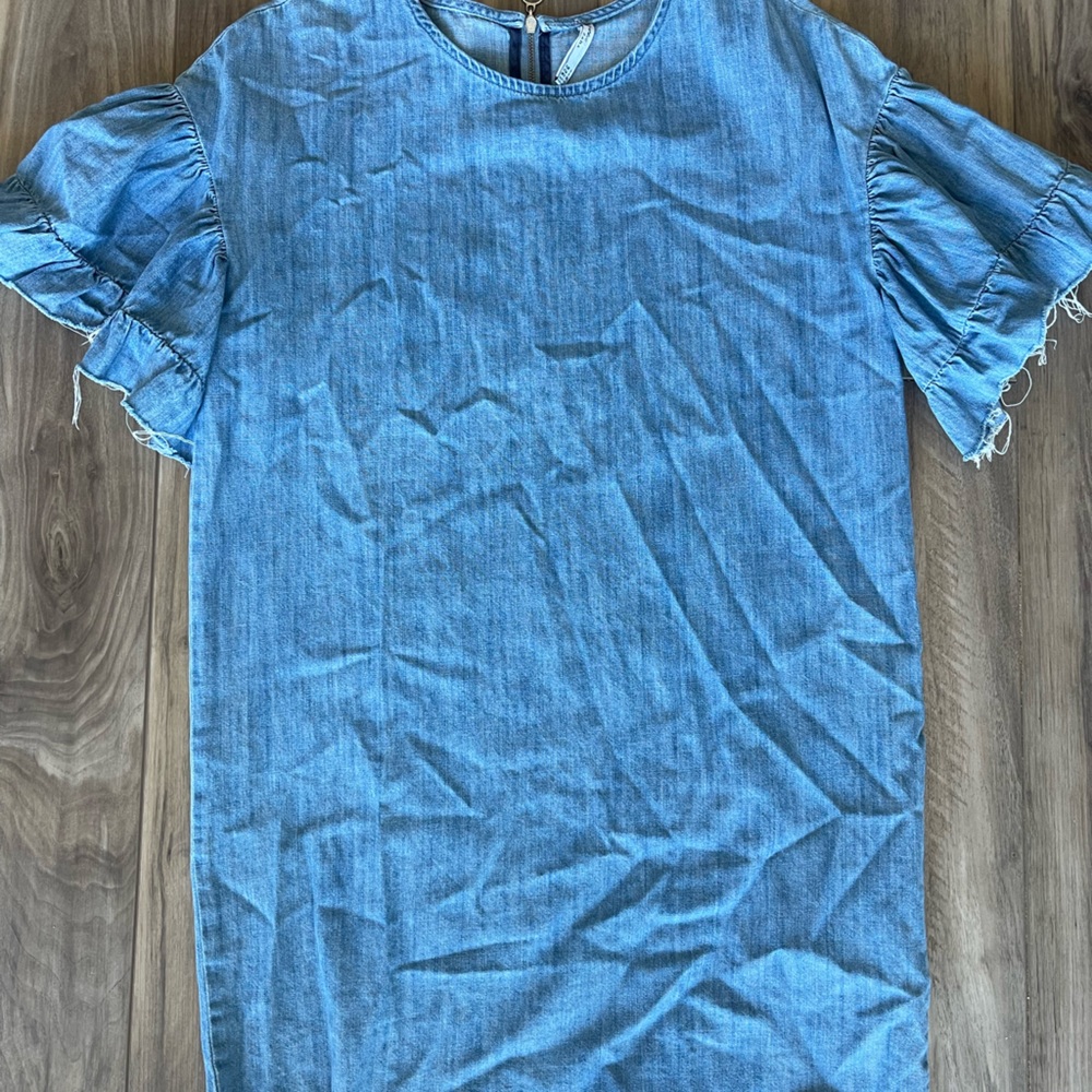 Zara denim mini dress